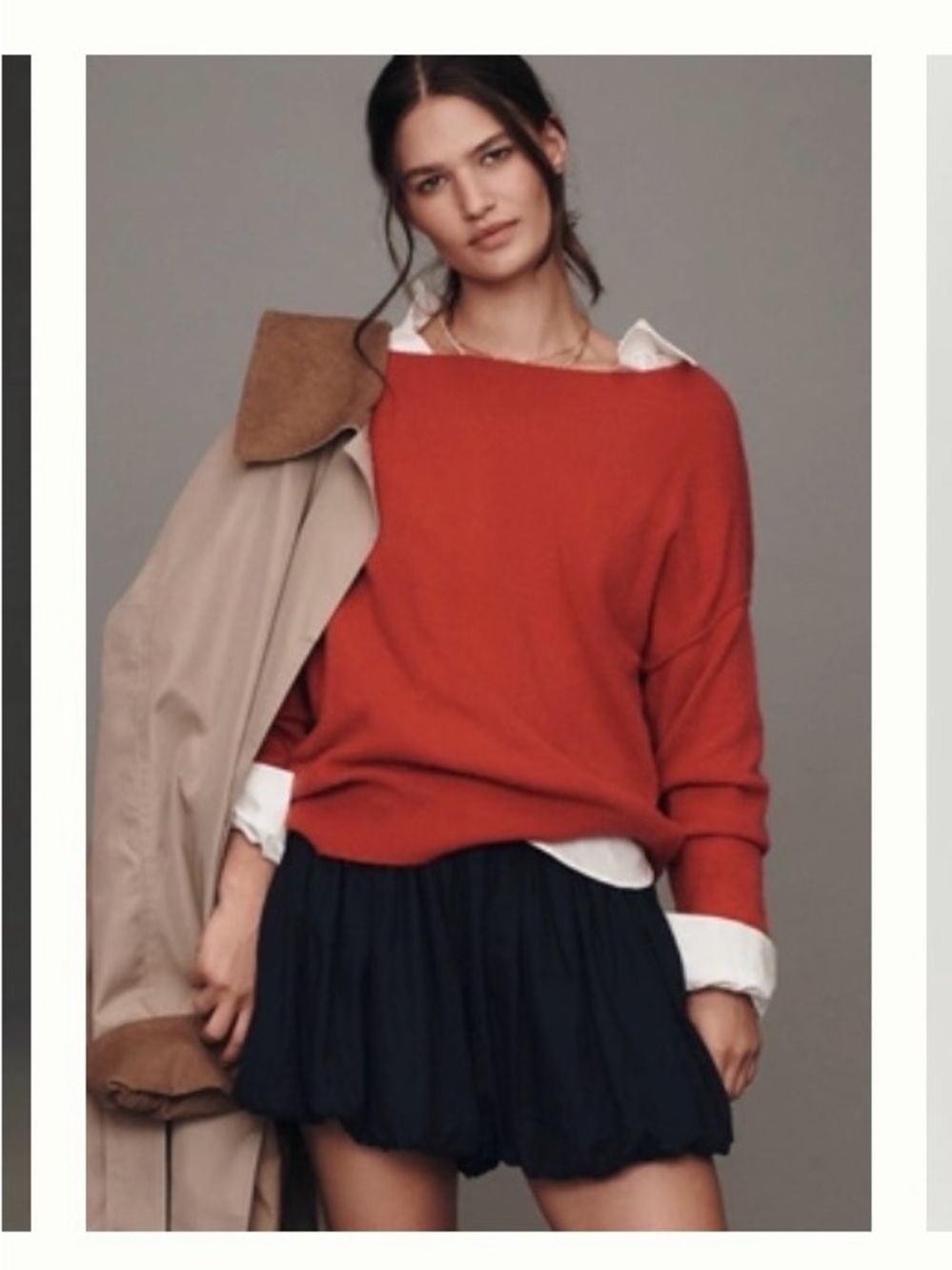 Anthropologie Haley Boat-Neck Wool Blend Sweater